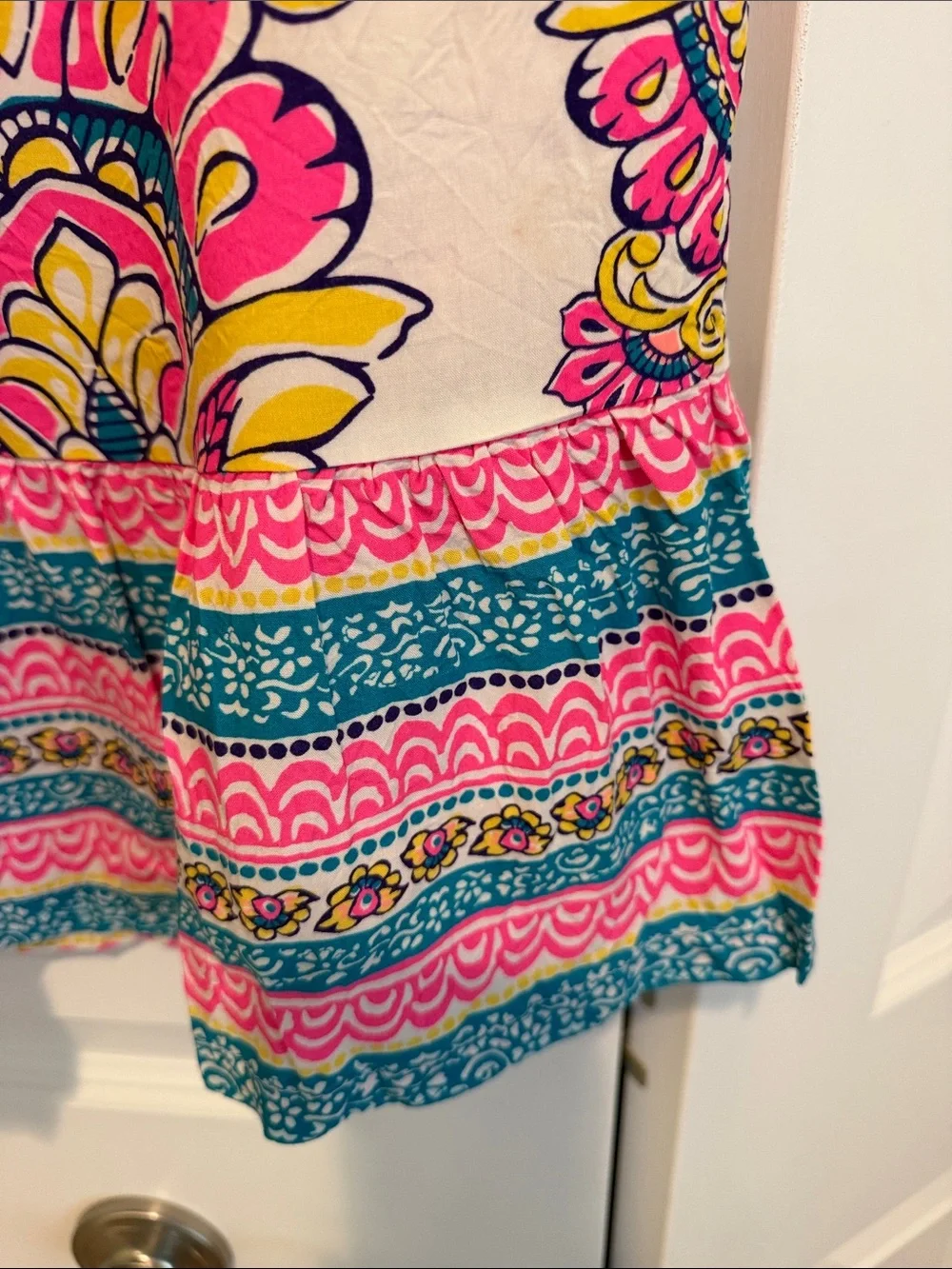 Carter's Pink, Yellow & Teal Floral Maxi Sundress
